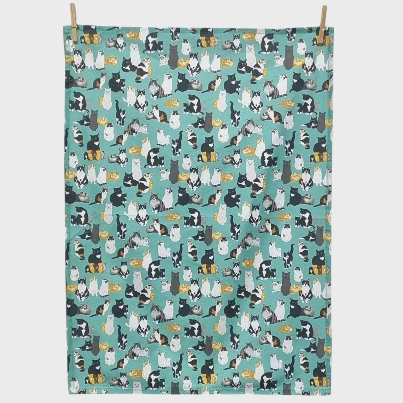 Cats Pattern Tea Towel