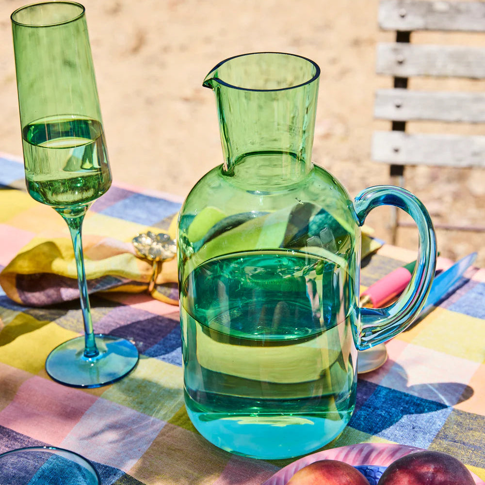 Pistachio Crush Champagne Glass - set of 2