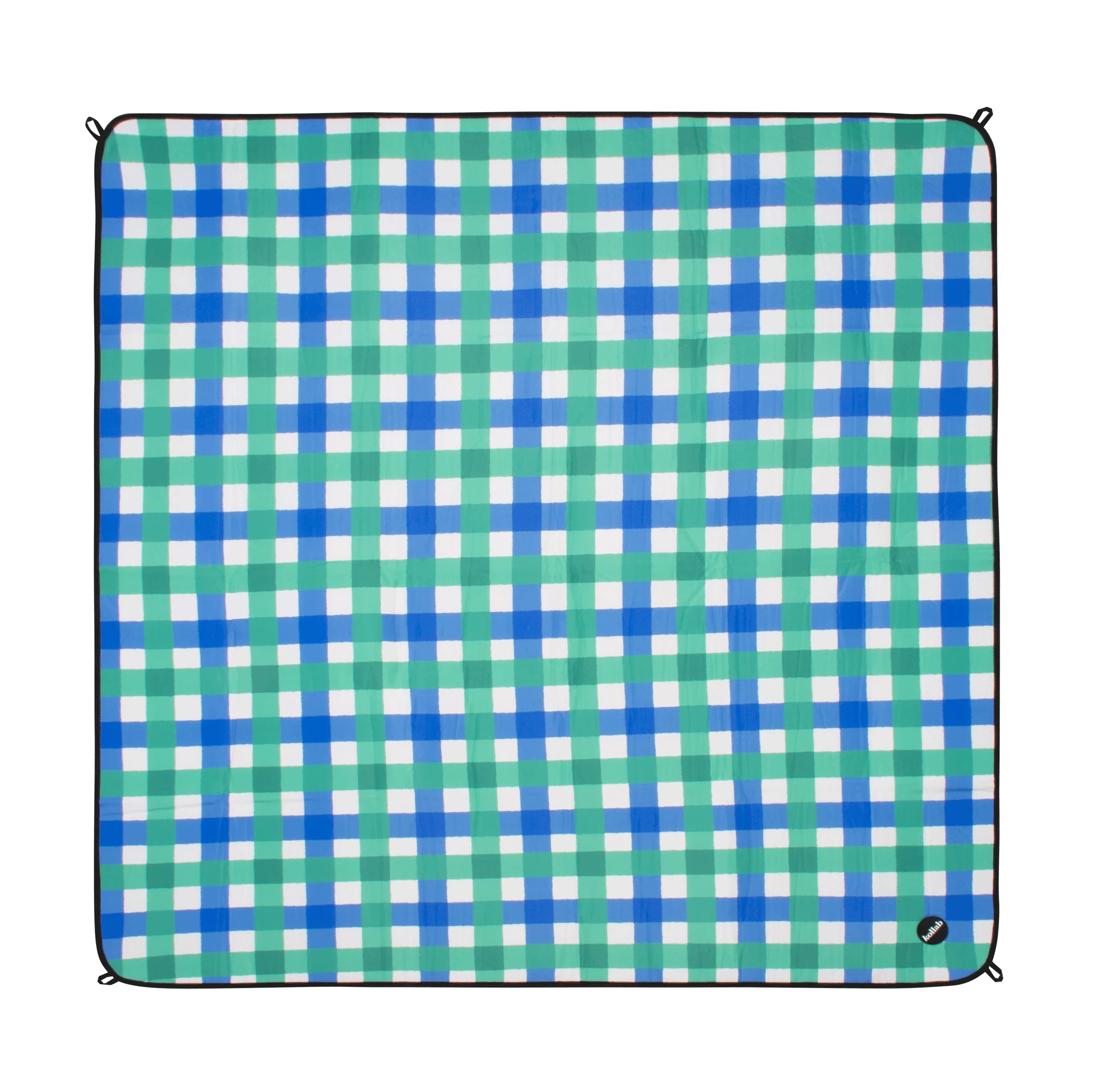 Picnic Mat - Green Blue Check