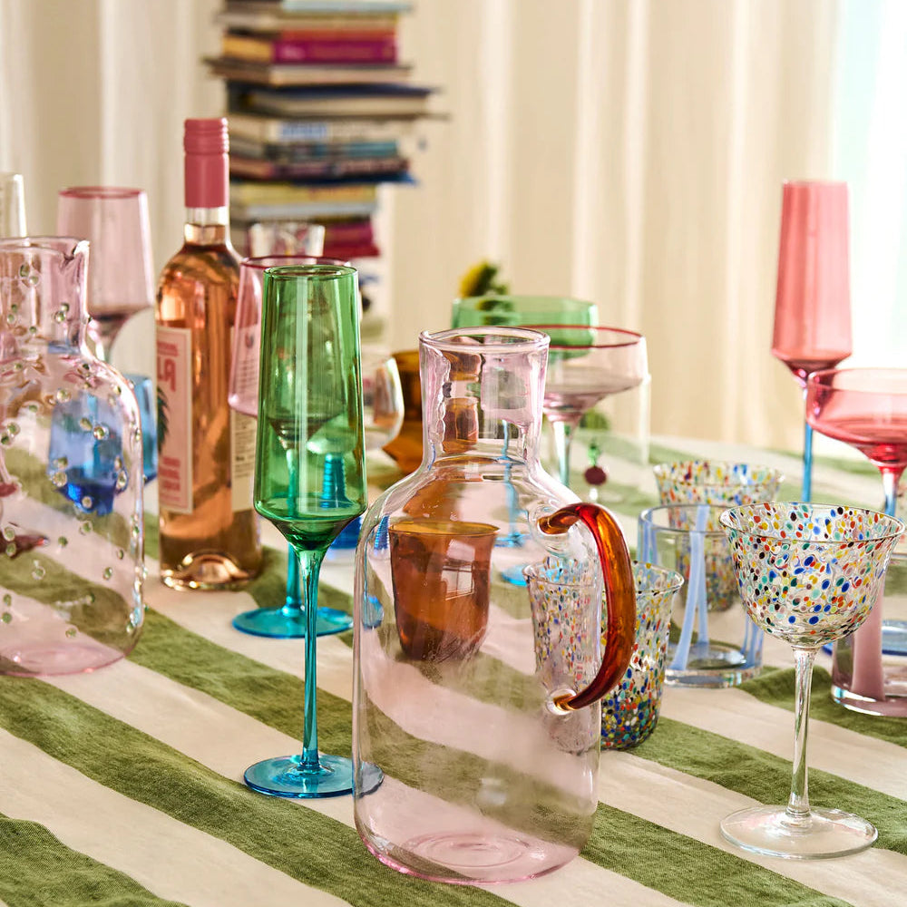 Pistachio Crush Champagne Glass - set of 2