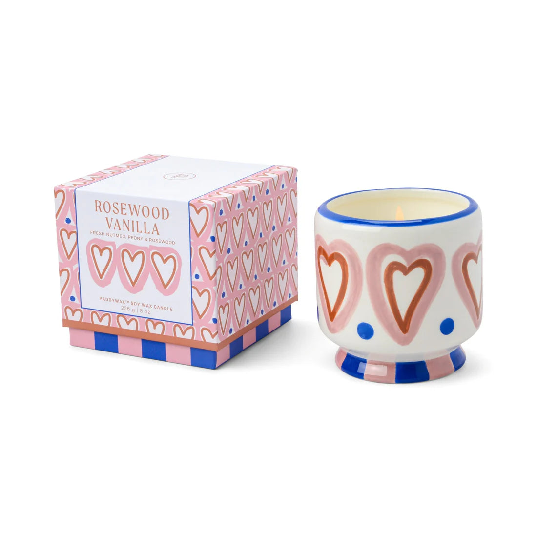 A Dopo Hearts Ceramic Candle - Vanilla
