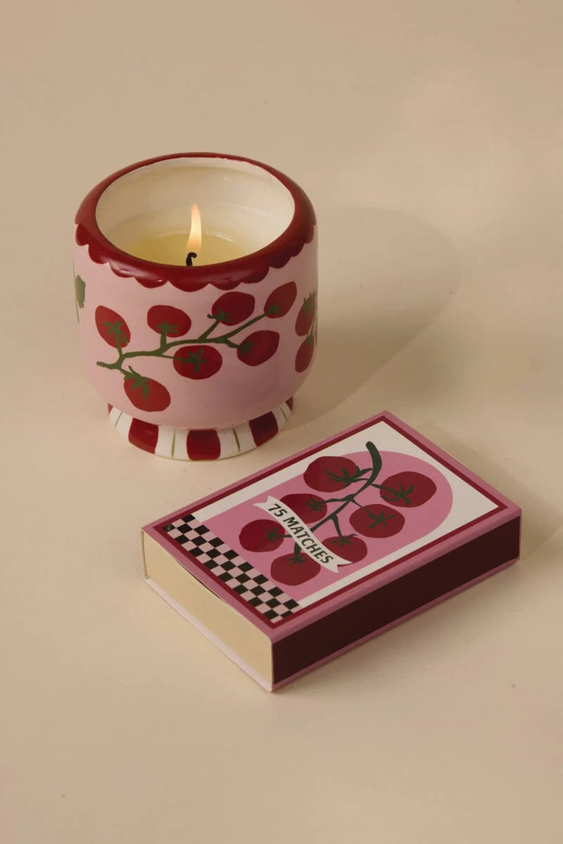 A Dopo Tomato Vine Ceramic Candle - Tomato