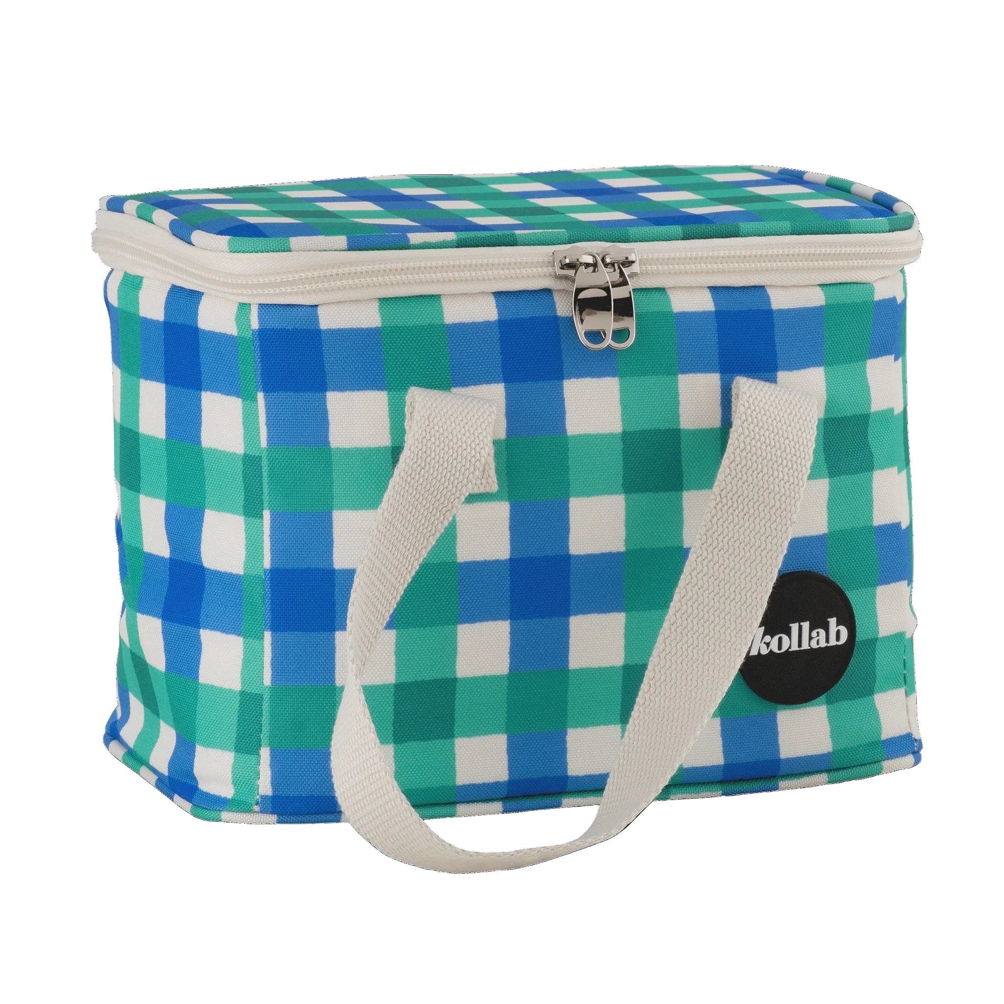 Lunch Bag - Green Blue Check