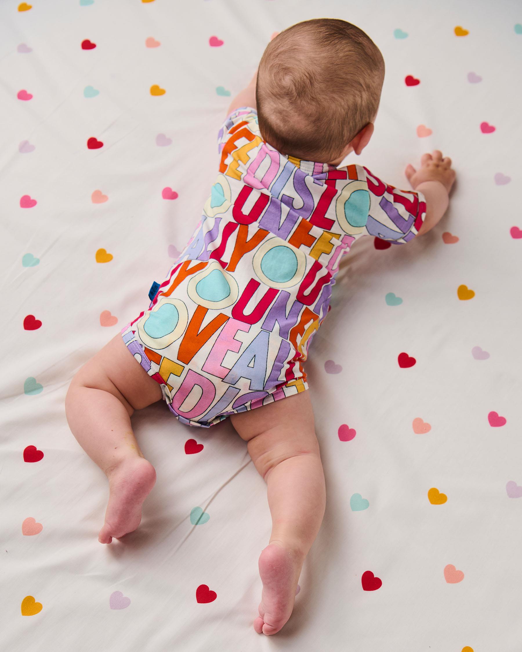 The Beatles Short Sleeve Baby Romper - All You Need Is Love