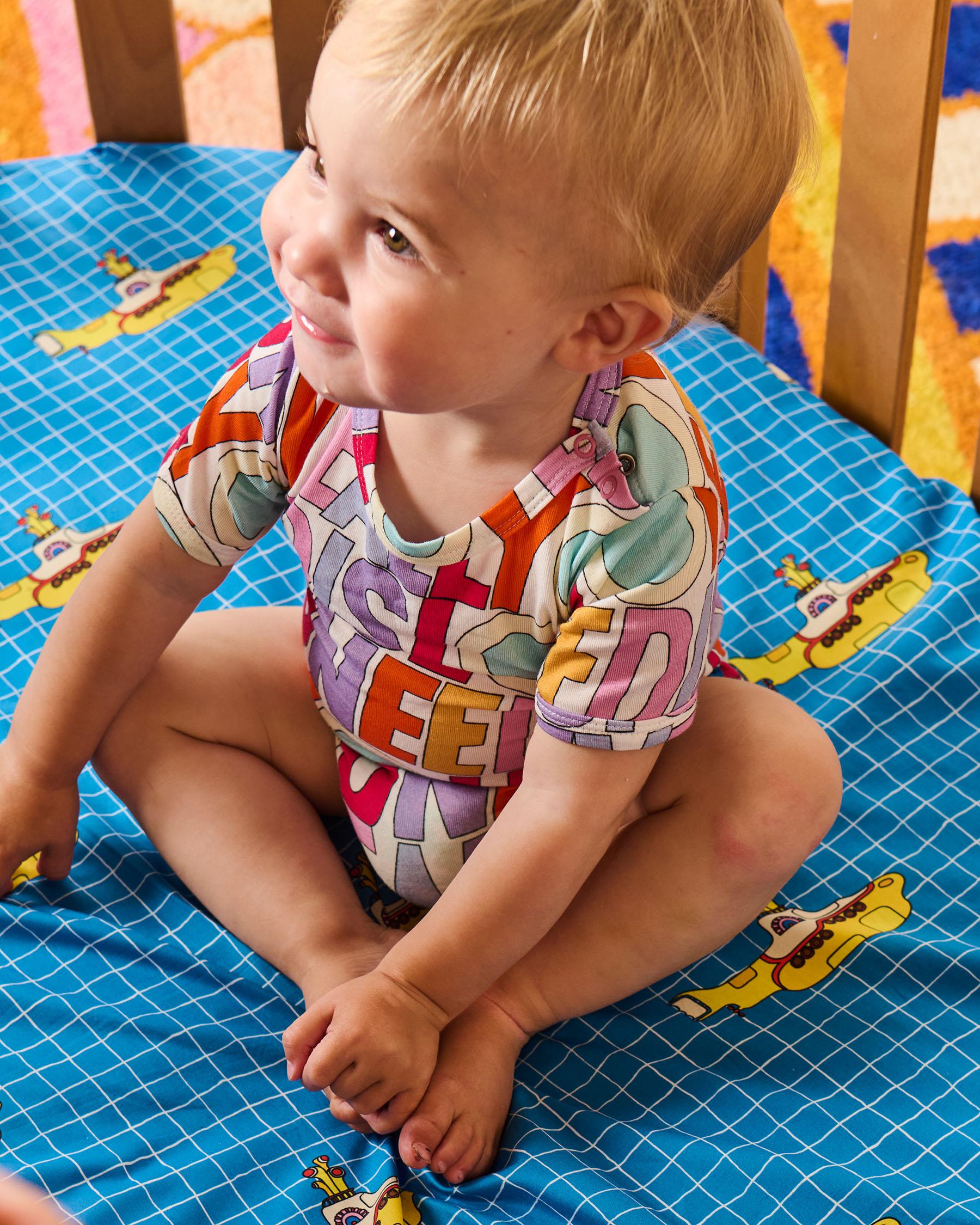 The Beatles Short Sleeve Baby Romper - All You Need Is Love