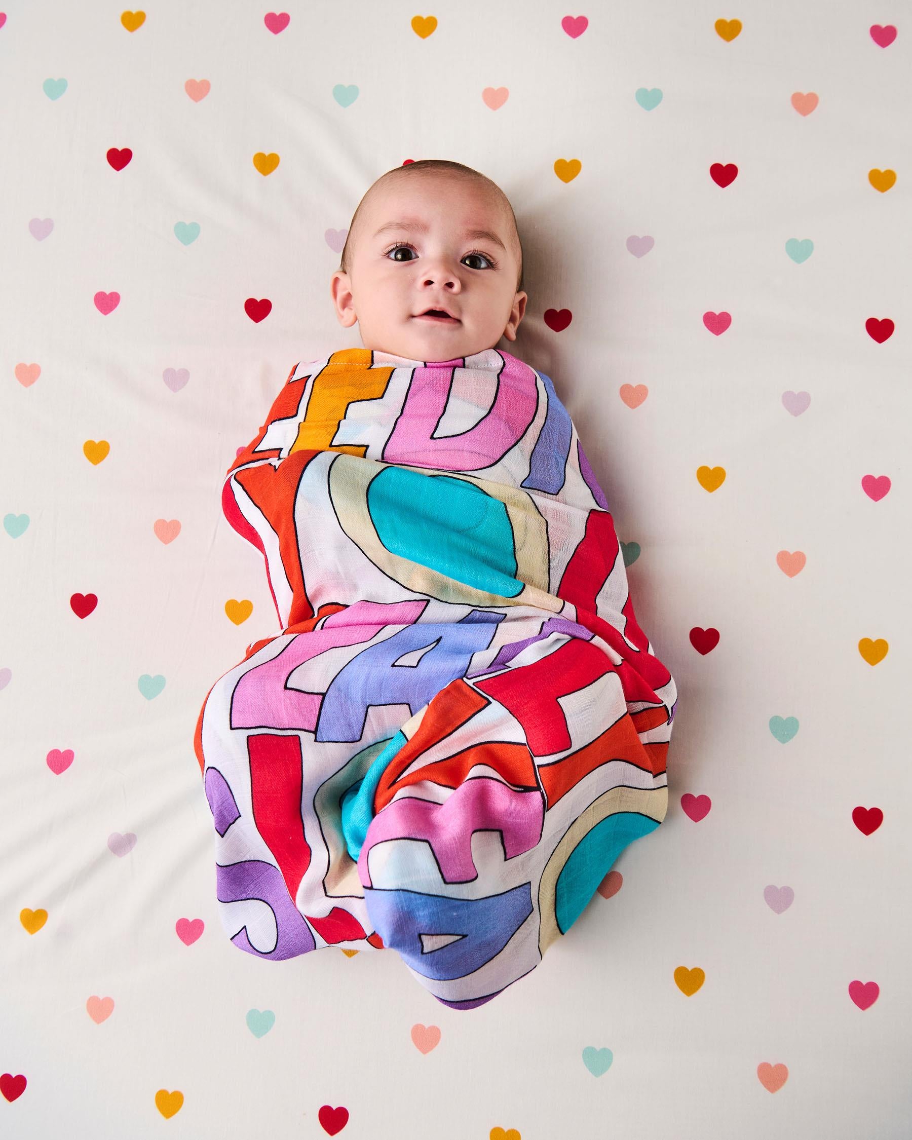 The Beatles Bamboo Swaddle - All You Need Is Love