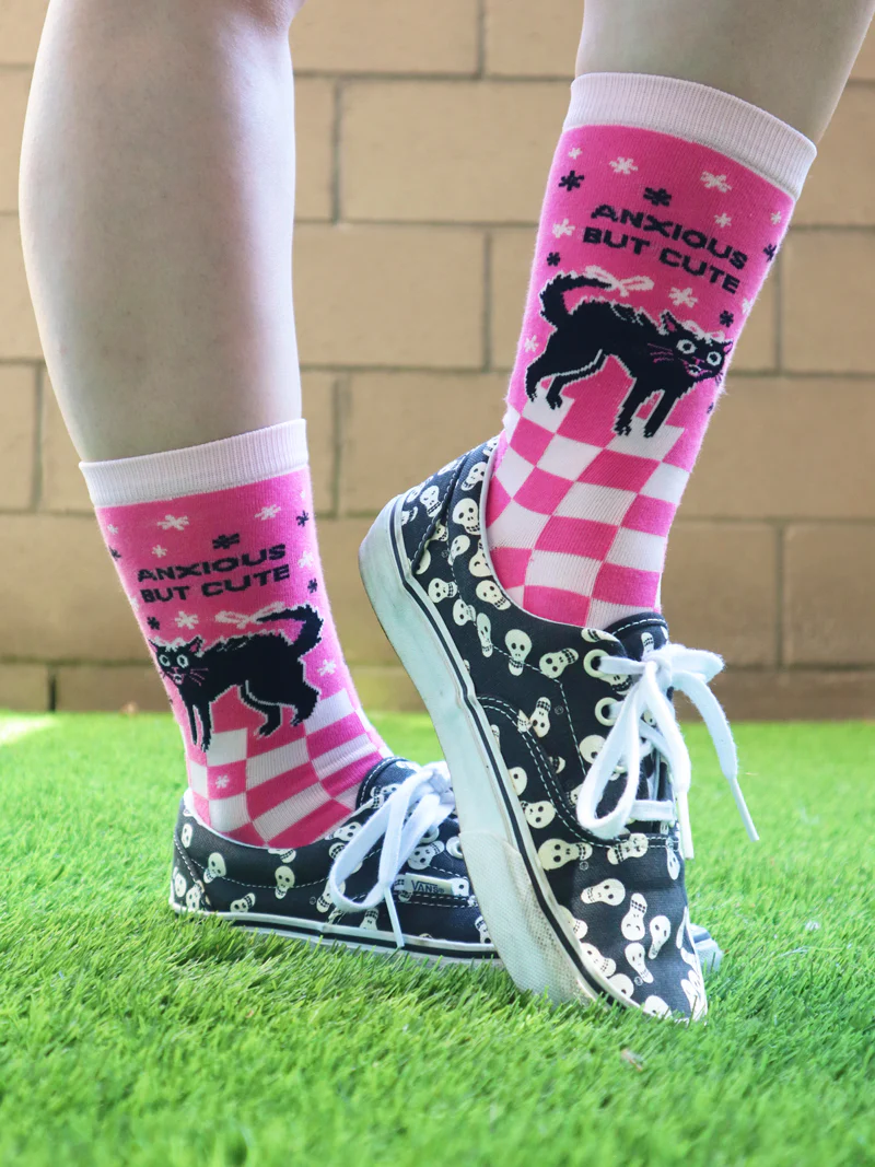 Women's Socks - Anxious But Cute
