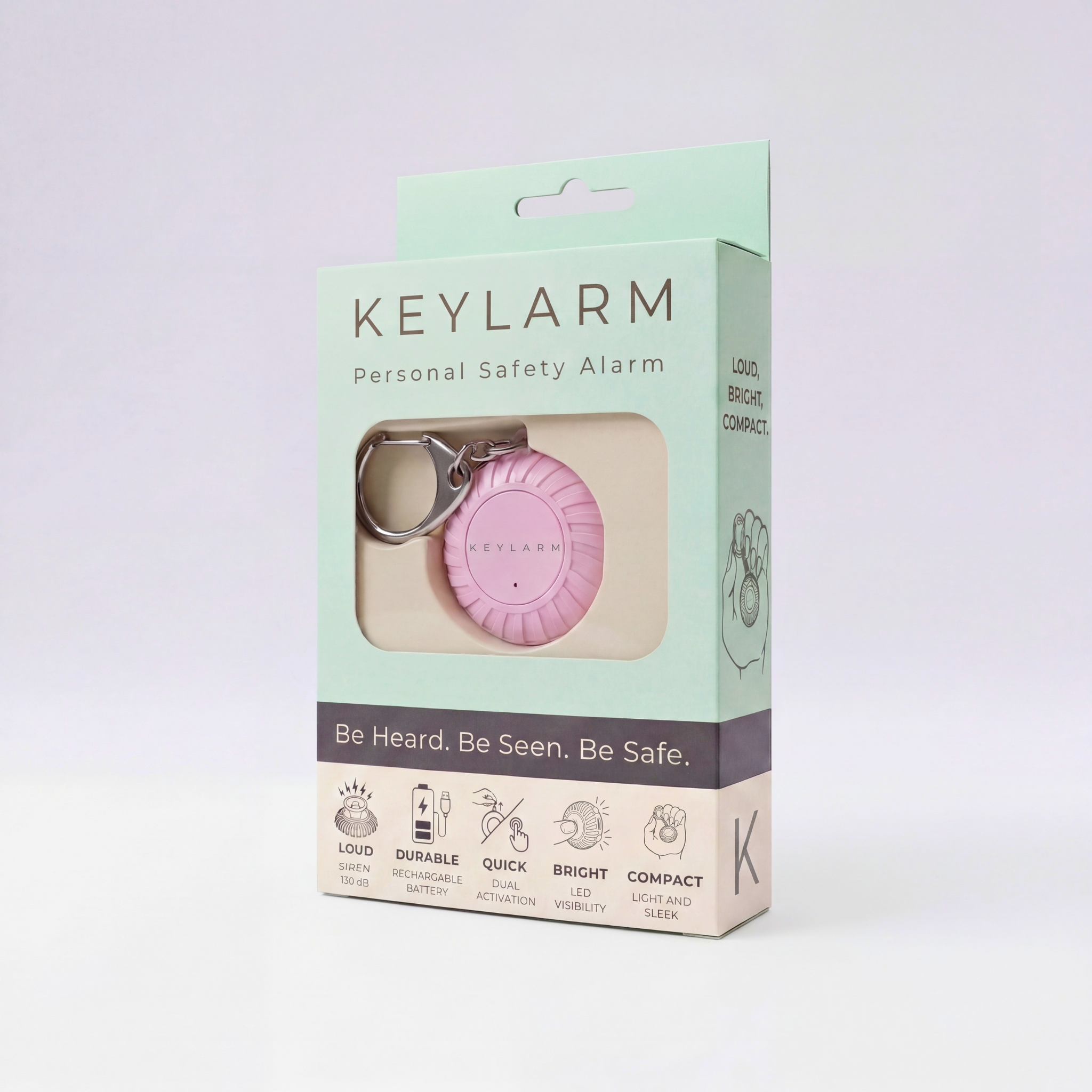 Keylarm Personal Safety Alarm and Light