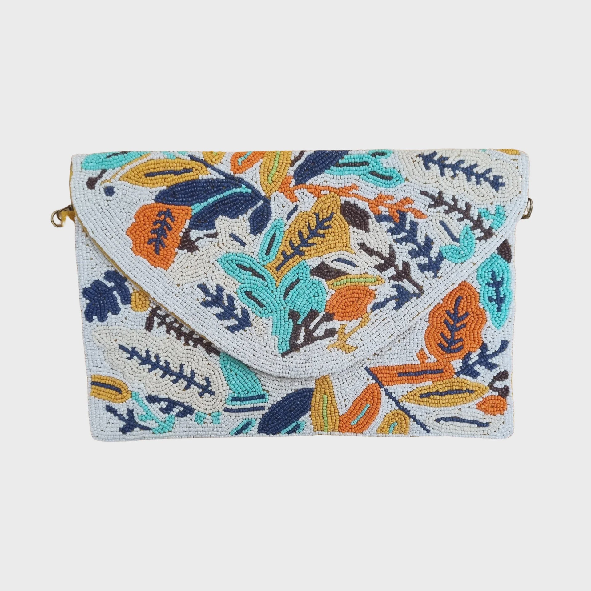 Beaded Clutch - Autumn