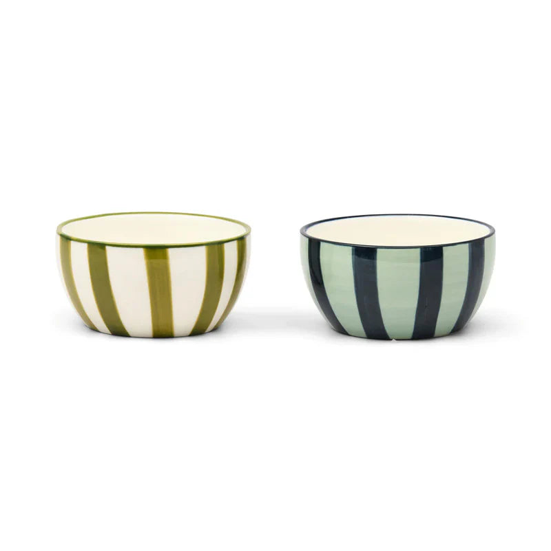 Bella Dipping Bowls - Green & Blue (set of 2)