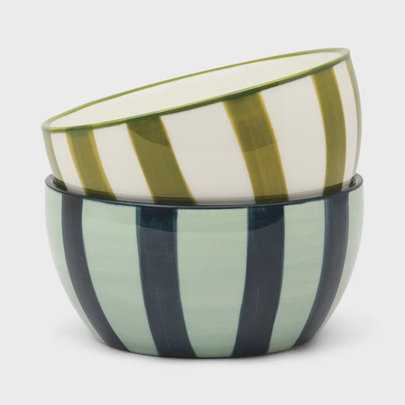 Bella Dipping Bowls - Green & Blue (set of 2)