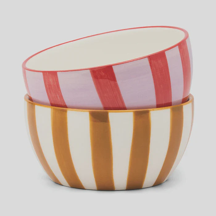 Bella Dipping Bowls - Lilac & Rust (set of 2)