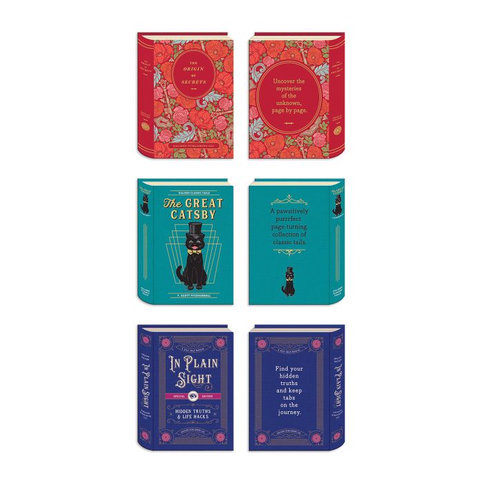 Magnetic Bookmarks - Vintage Books (set of 3)