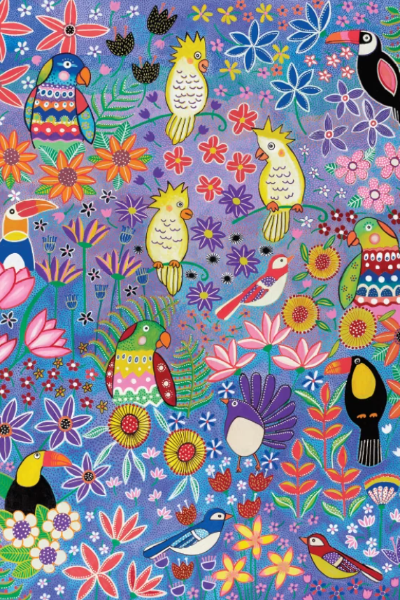 Tea Towel - Bright Birds