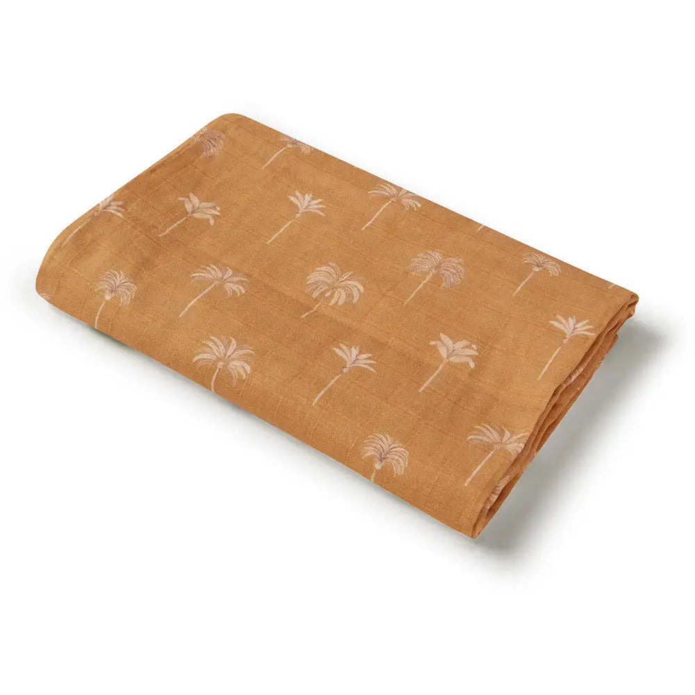 Muslin Wrap - Bronze Palm