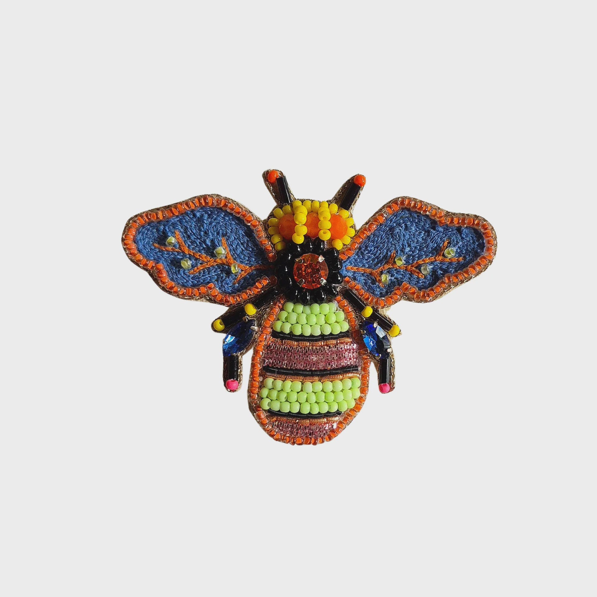 Beaded Brooch - Bee