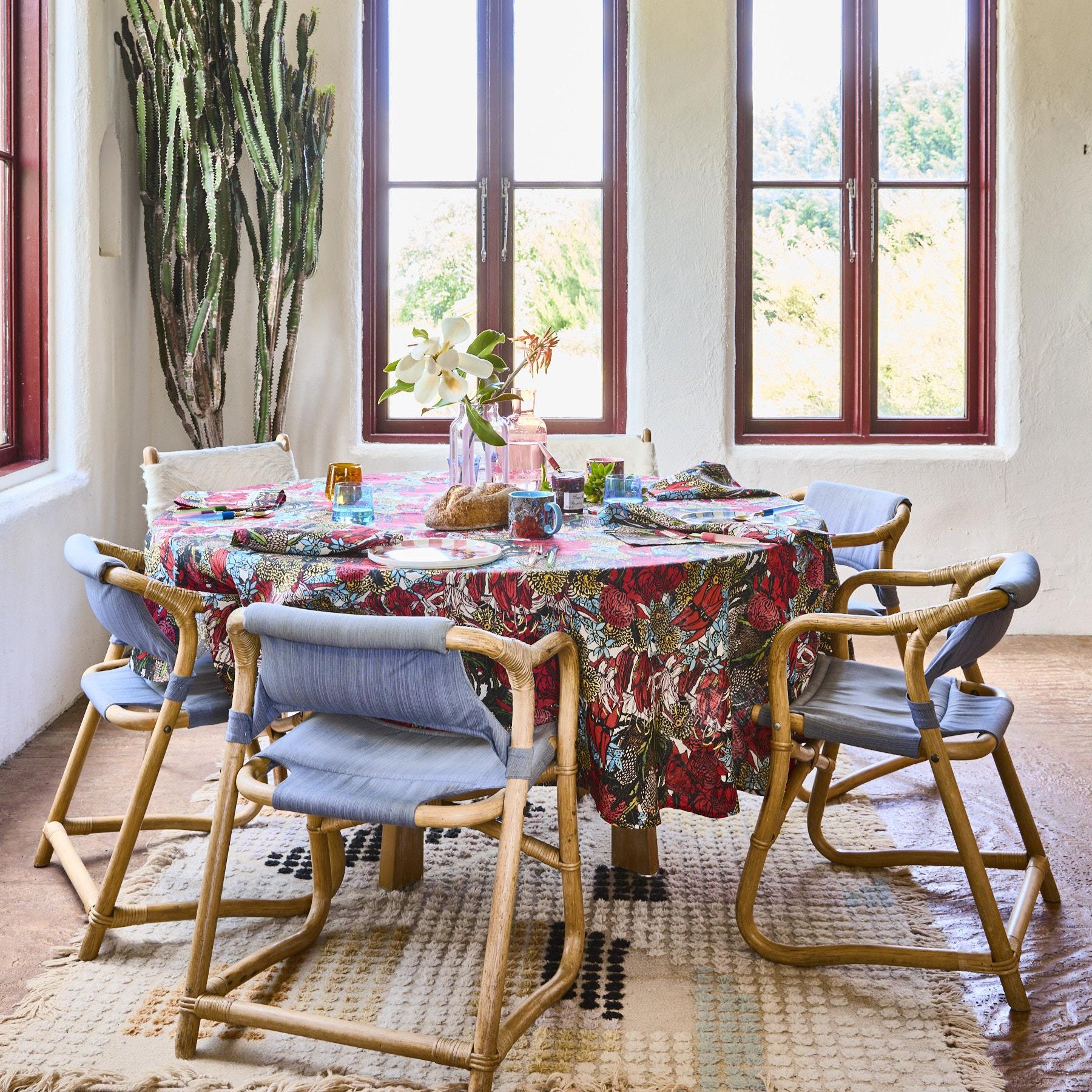 Margaret Preston Tablecloth - Bush Natives - Large Rectangular