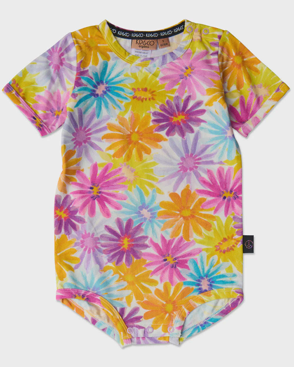 Baby Romper (Short Sleeve) - Petal Power