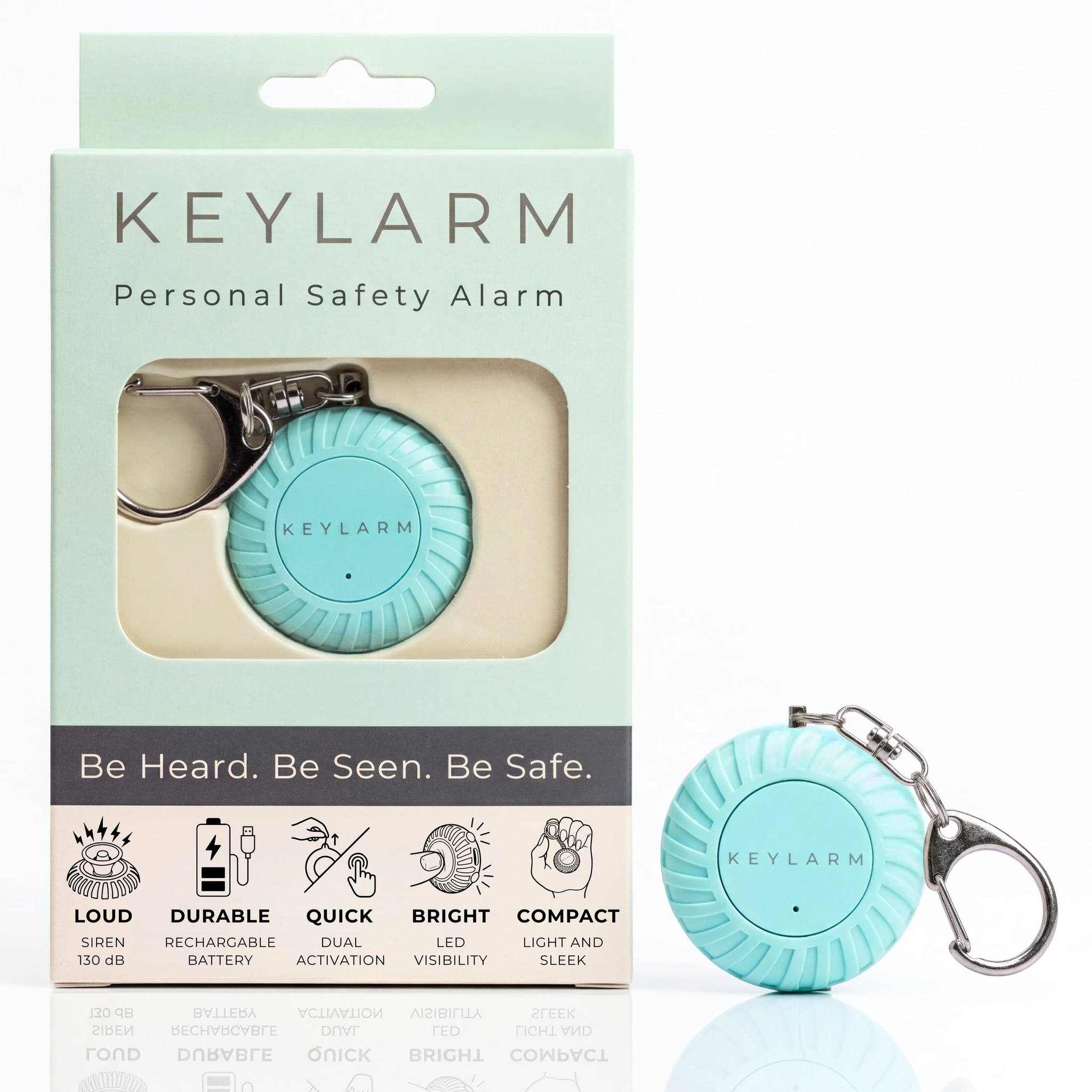 Keylarm Personal Safety Alarm and Light