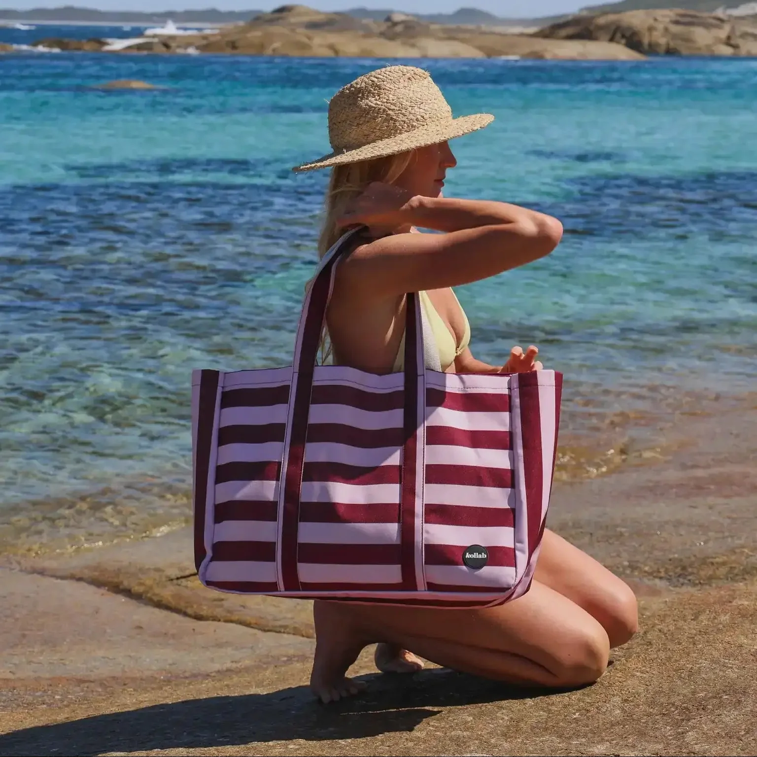 Carryall Cargo Bag - Coco Stripe