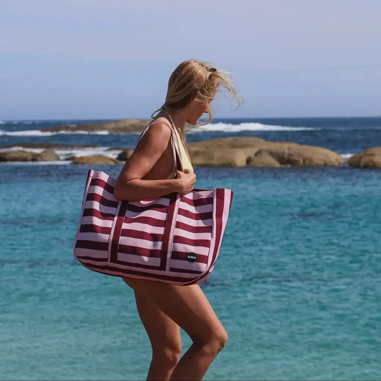 Carryall Cargo Bag - Coco Stripe