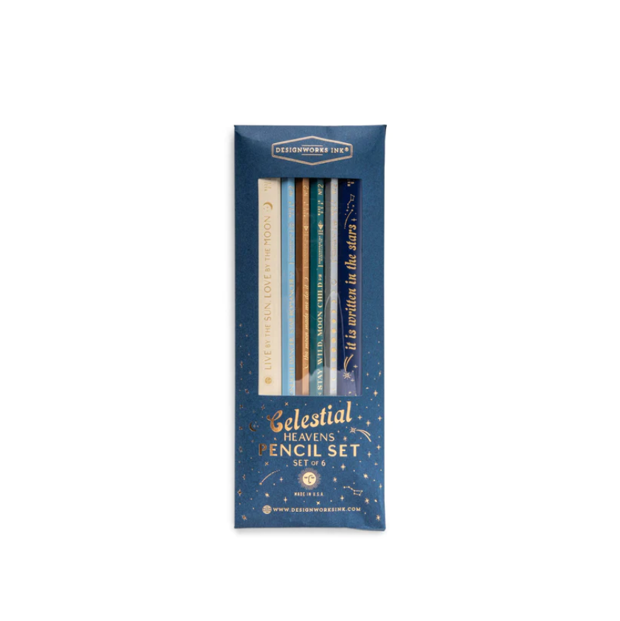 Celestial Heavens Pencils  (set of 6)