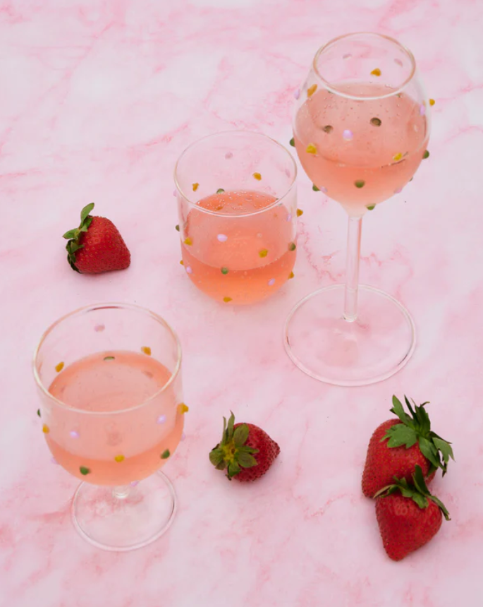 Smartie Partie Wine Glass - set of 2