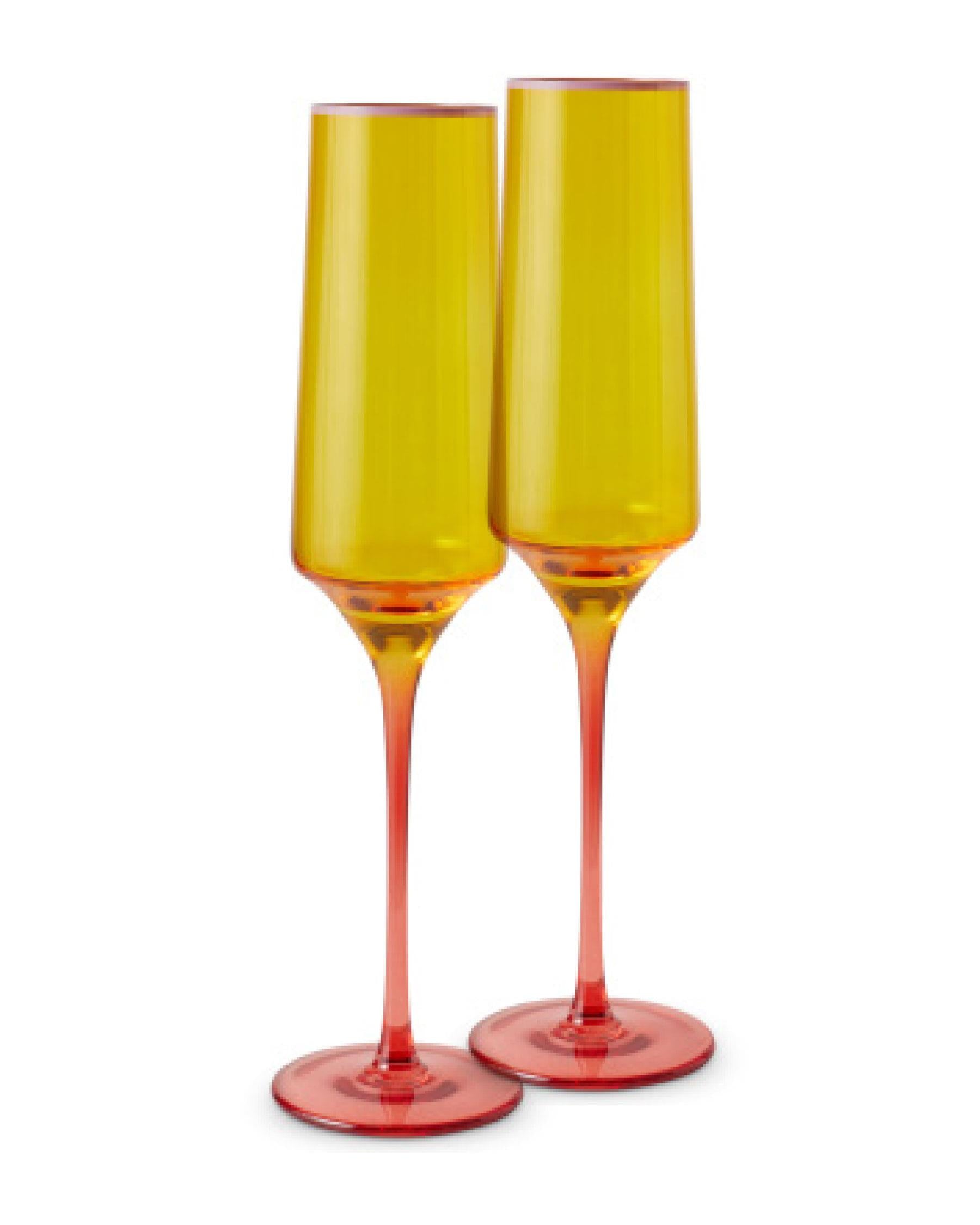 Tropical Punch Champagne Glass - set of 2