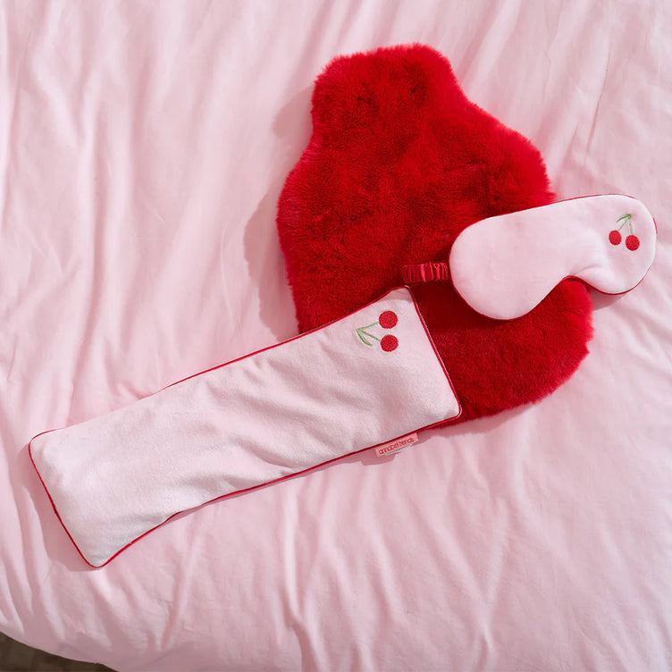 Velvet Eye Mask - Cherry