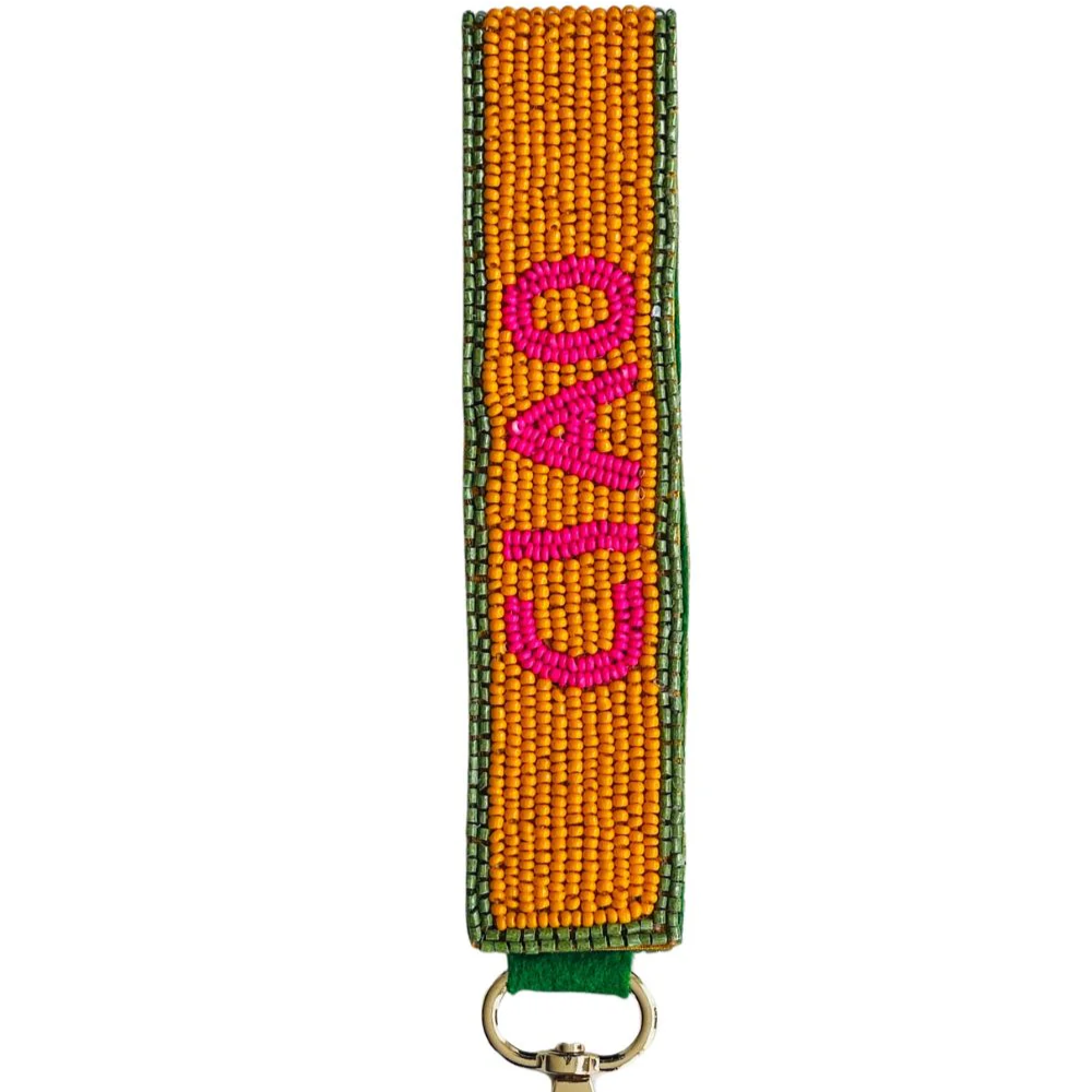 Beaded Key Chain - Ciao Bella Orange