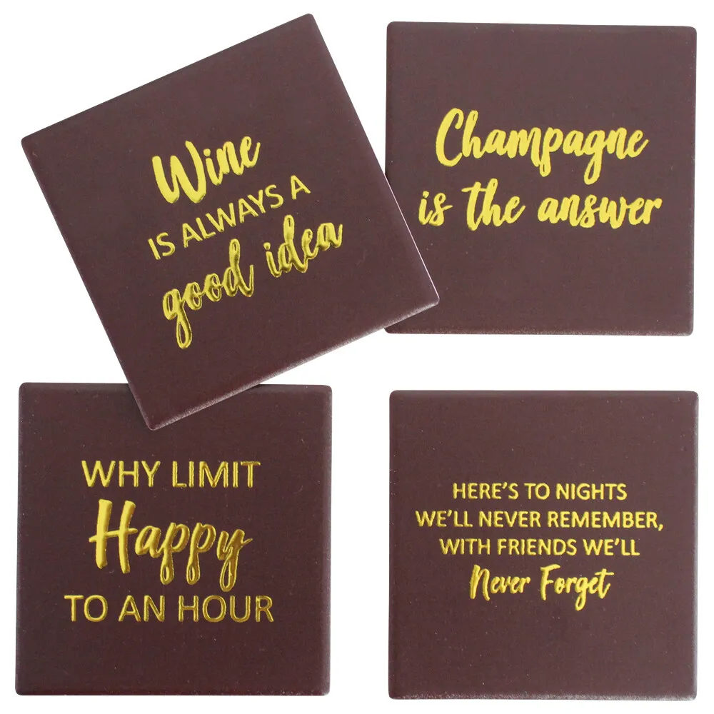 Ceramic Coasters - Drink Time