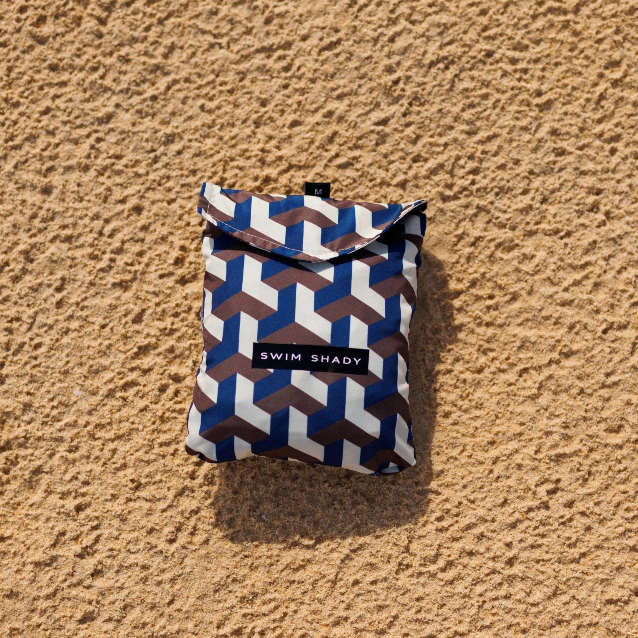 Mens Swim Shorts - Cobalt Geo