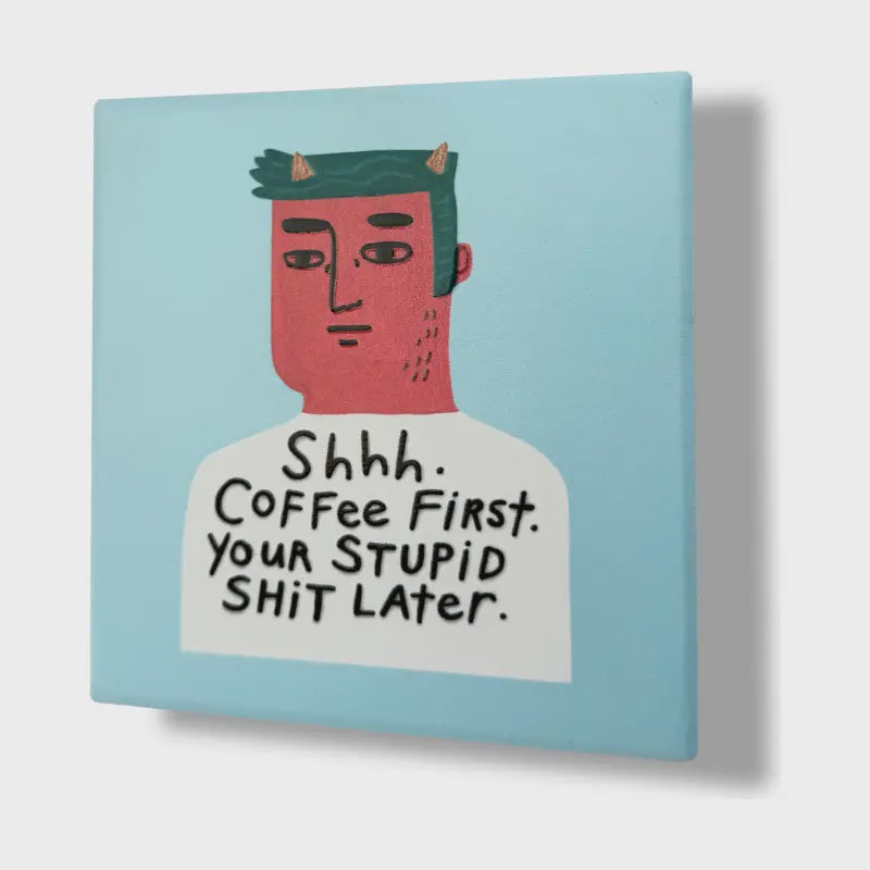 Ceramic Coaster - Coffee First