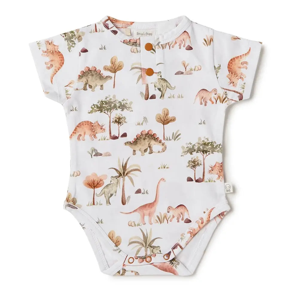 Short Sleeve Bodysuit - Dino