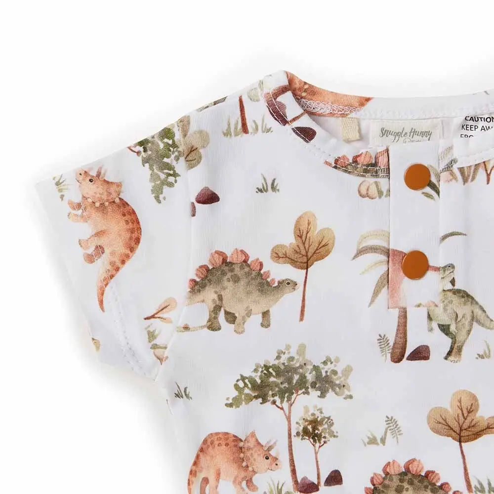 Short Sleeve Bodysuit - Dino