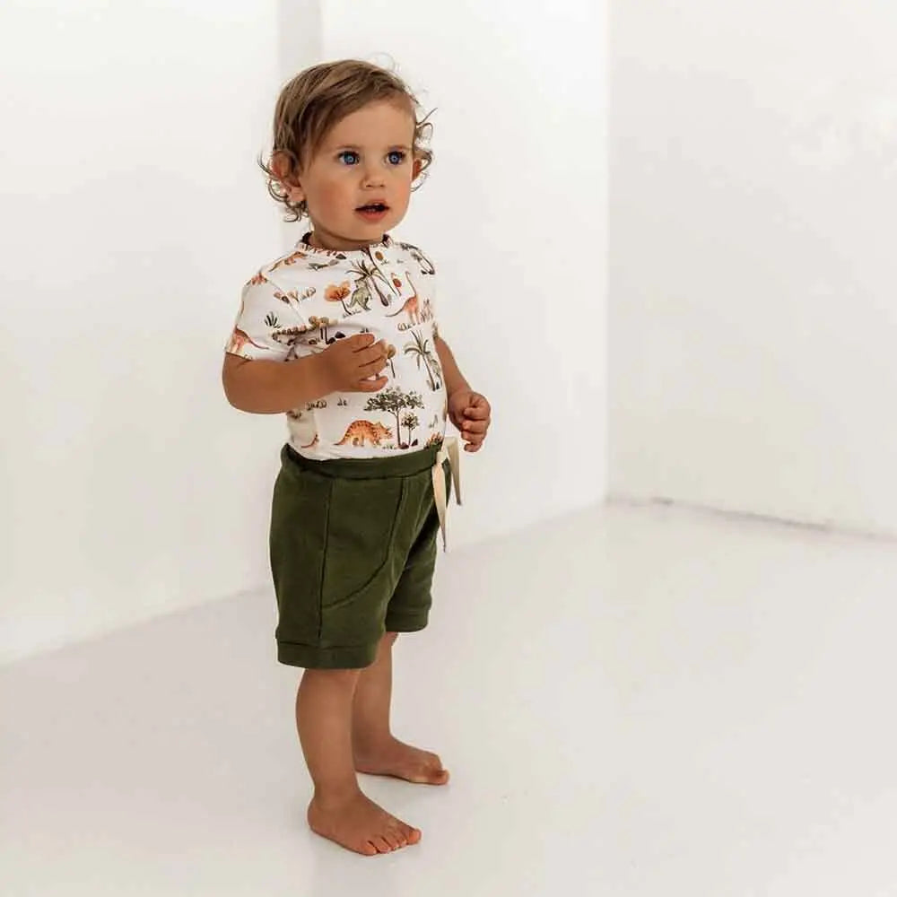 Short Sleeve Bodysuit - Dino