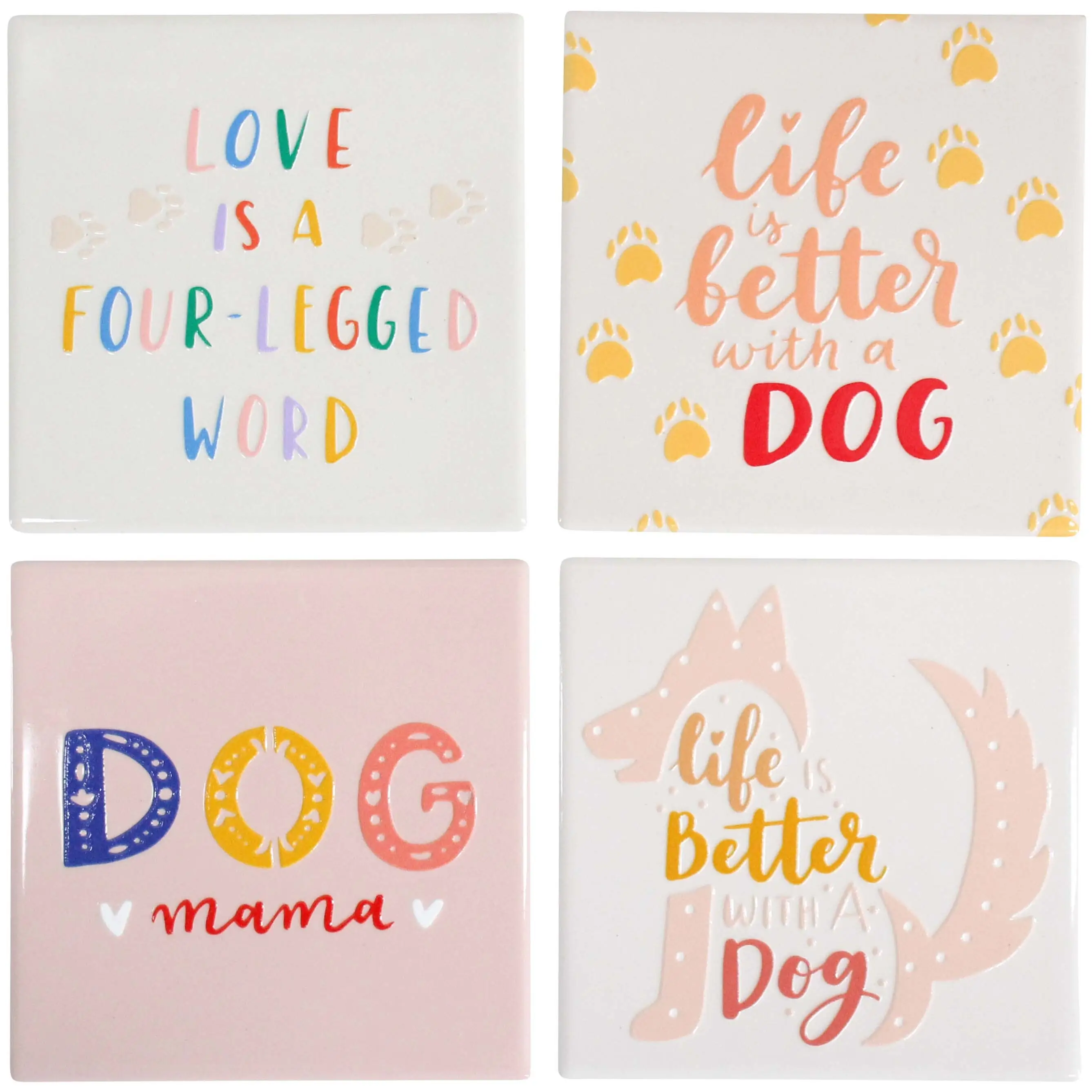 Ceramic Coasters - Dog Lovers