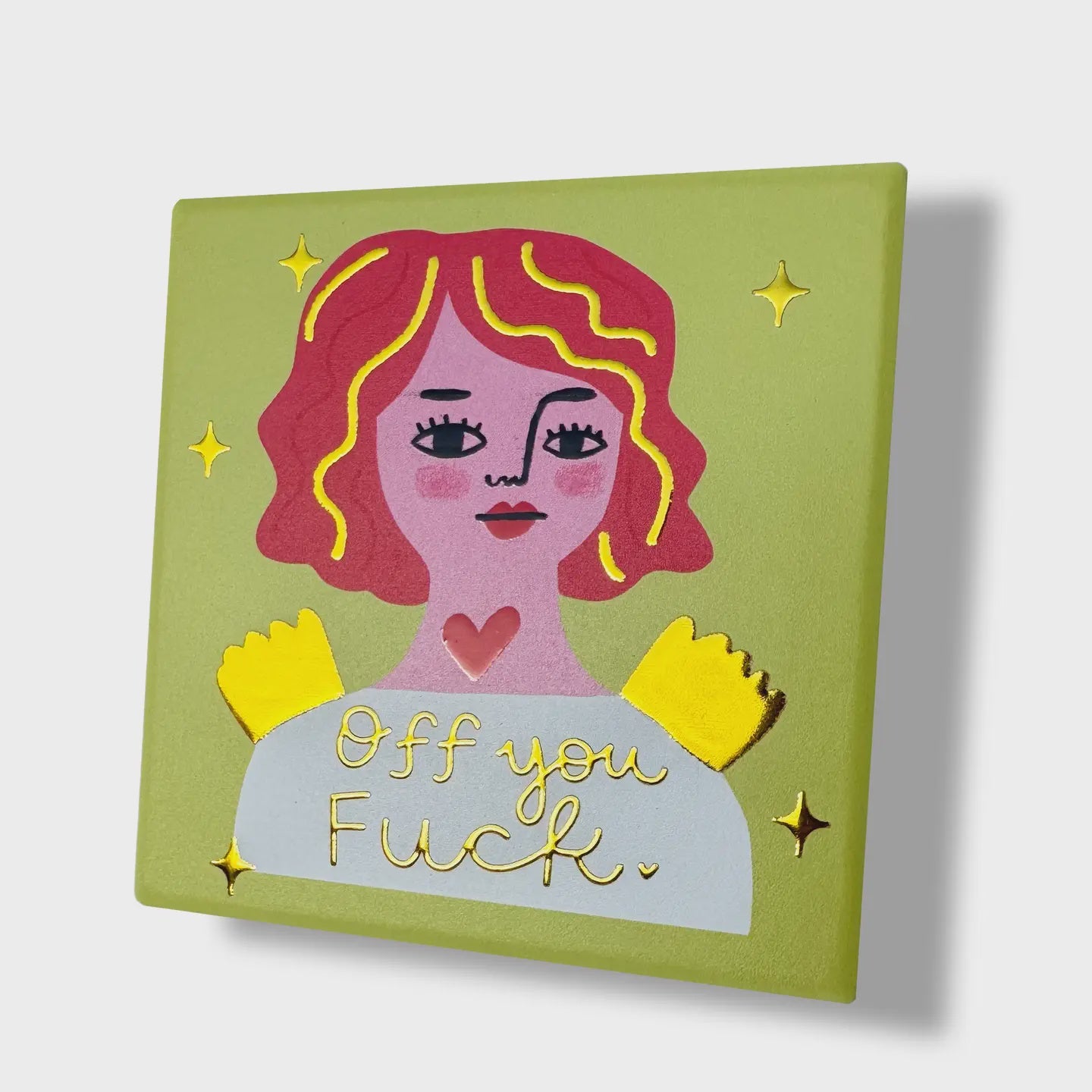 Ceramic Coaster - Off You Fuck