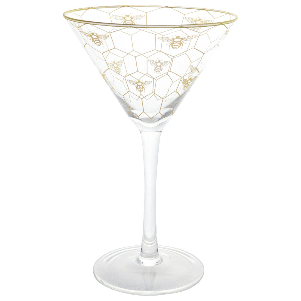 Cocktail Glasses - Bee Honeycomb S/2