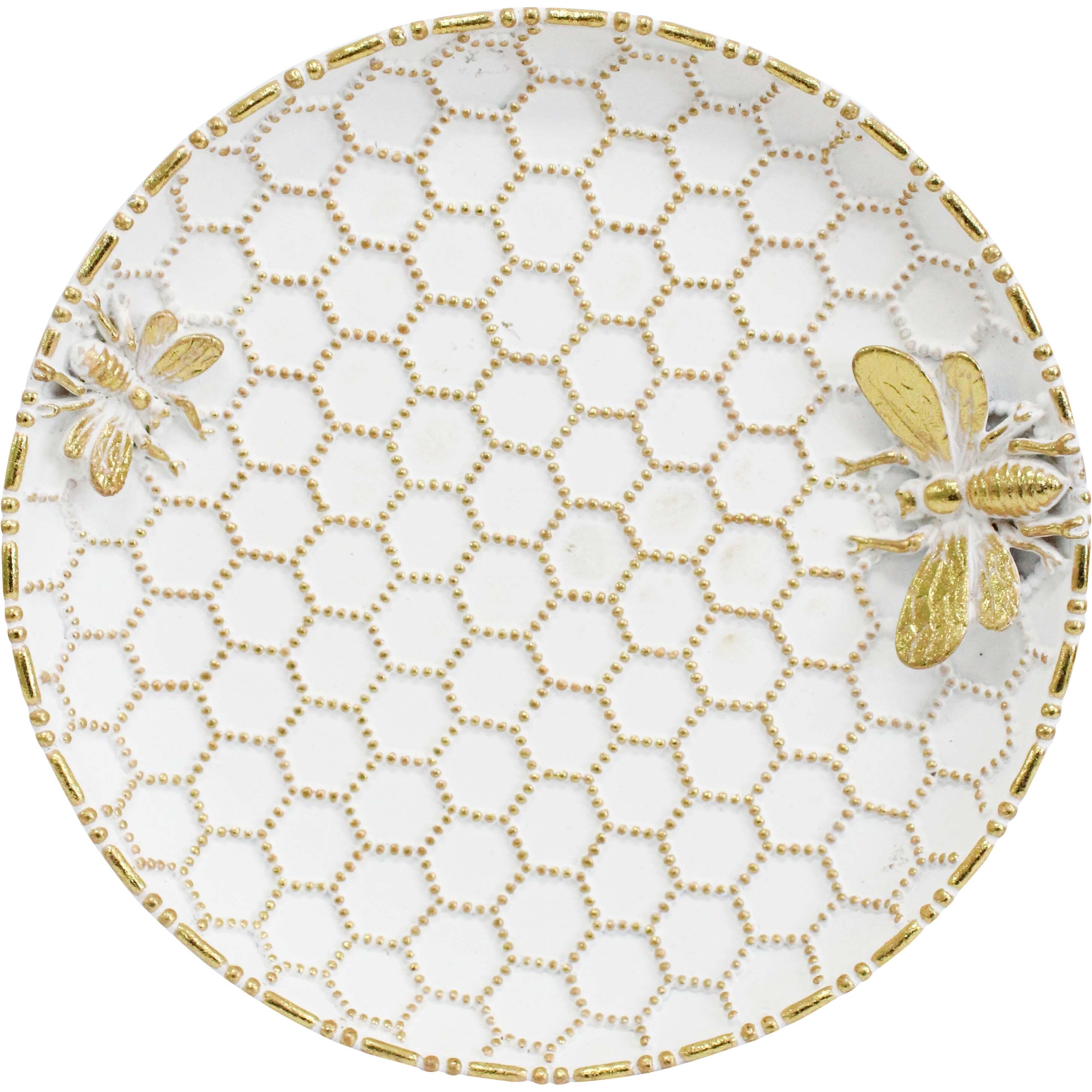 Honeycomb Bee Trinket Dish