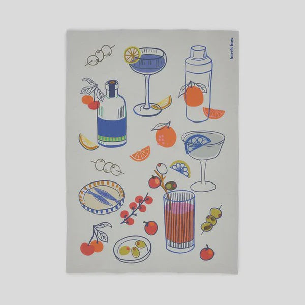 The Emmy Tea Towel - Cocktails