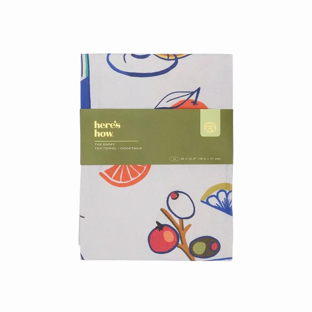 The Emmy Tea Towel - Cocktails