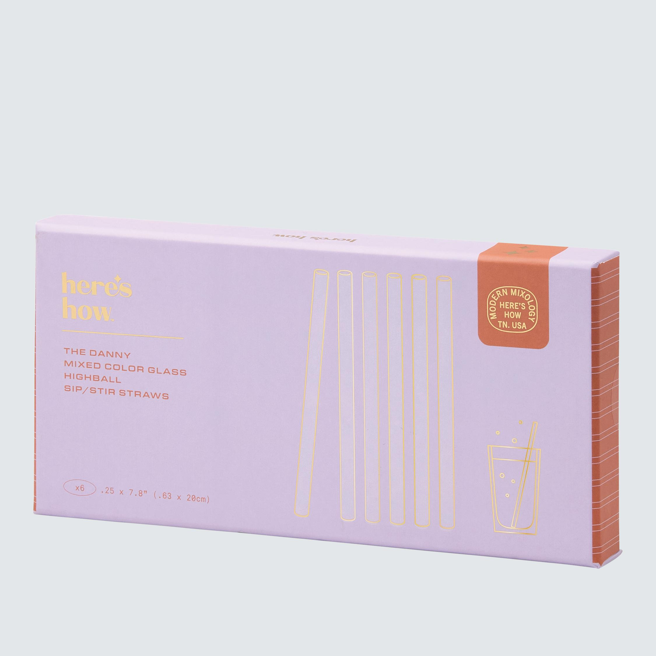 The Danny Glass Highball Straws - Set of 6