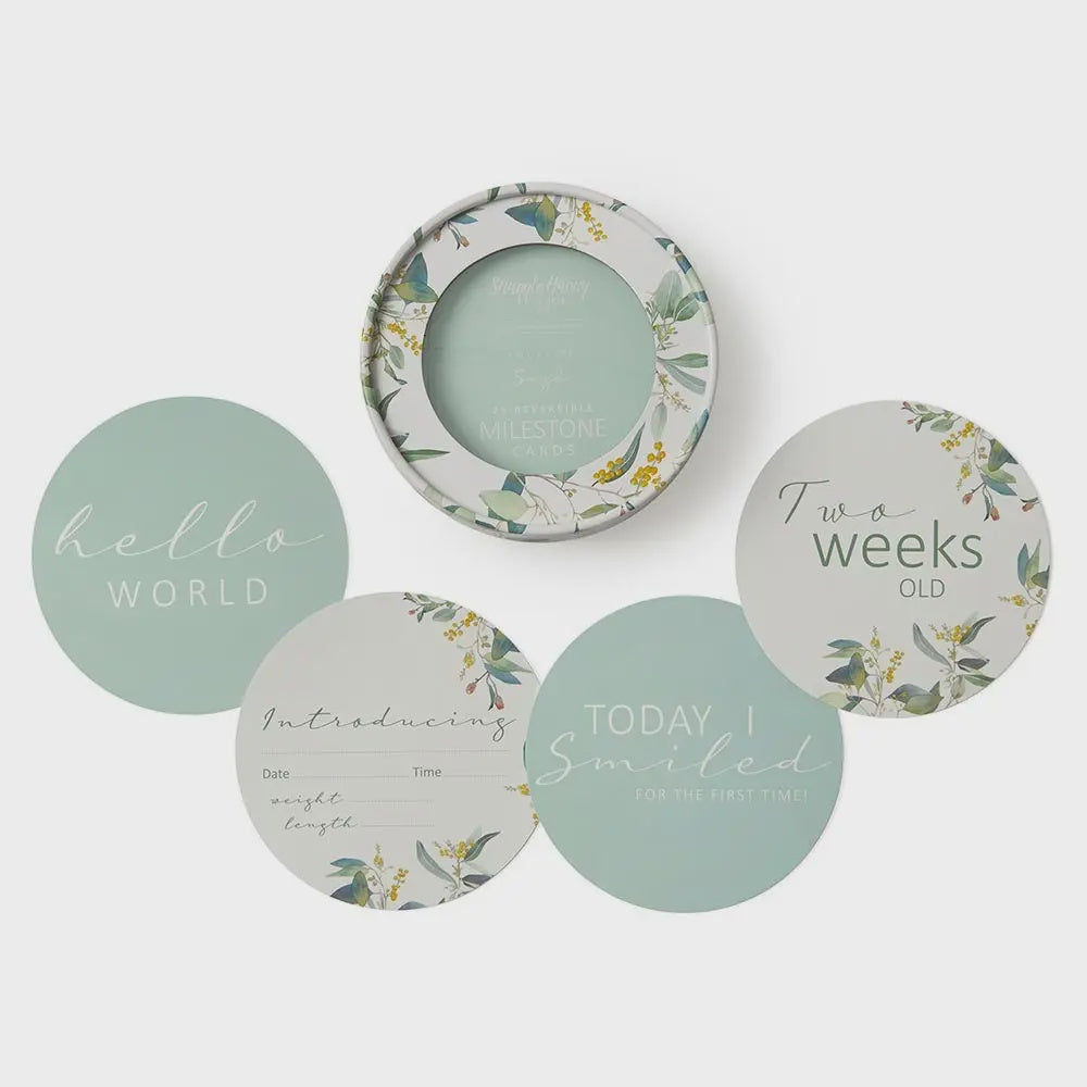 Milestone Cards - Eucalypt & Sage