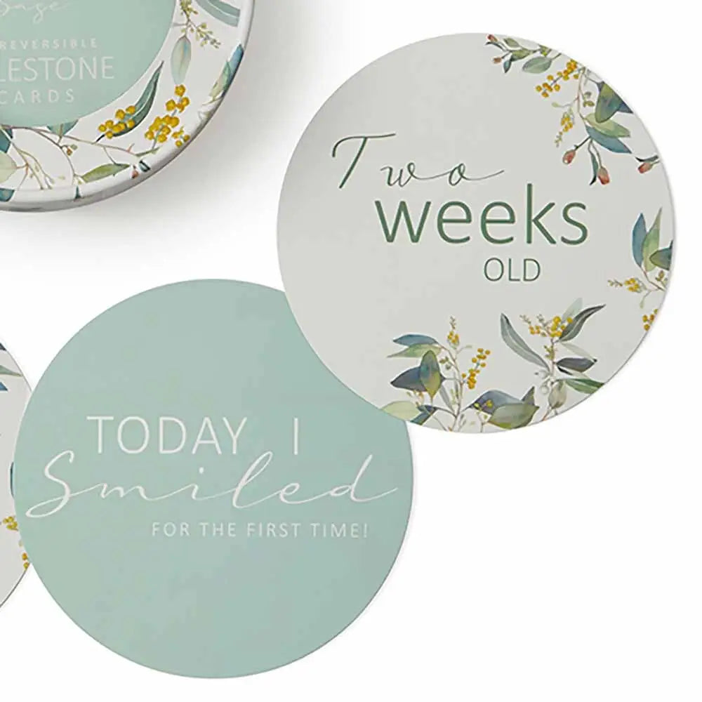 Milestone Cards - Eucalypt & Sage