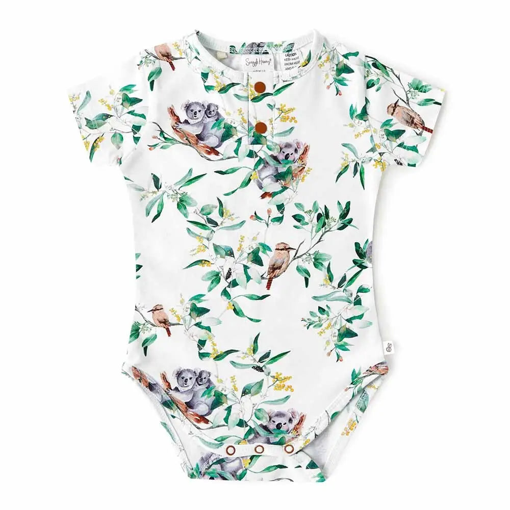 Short Sleeve Bodysuit - Eucalypt