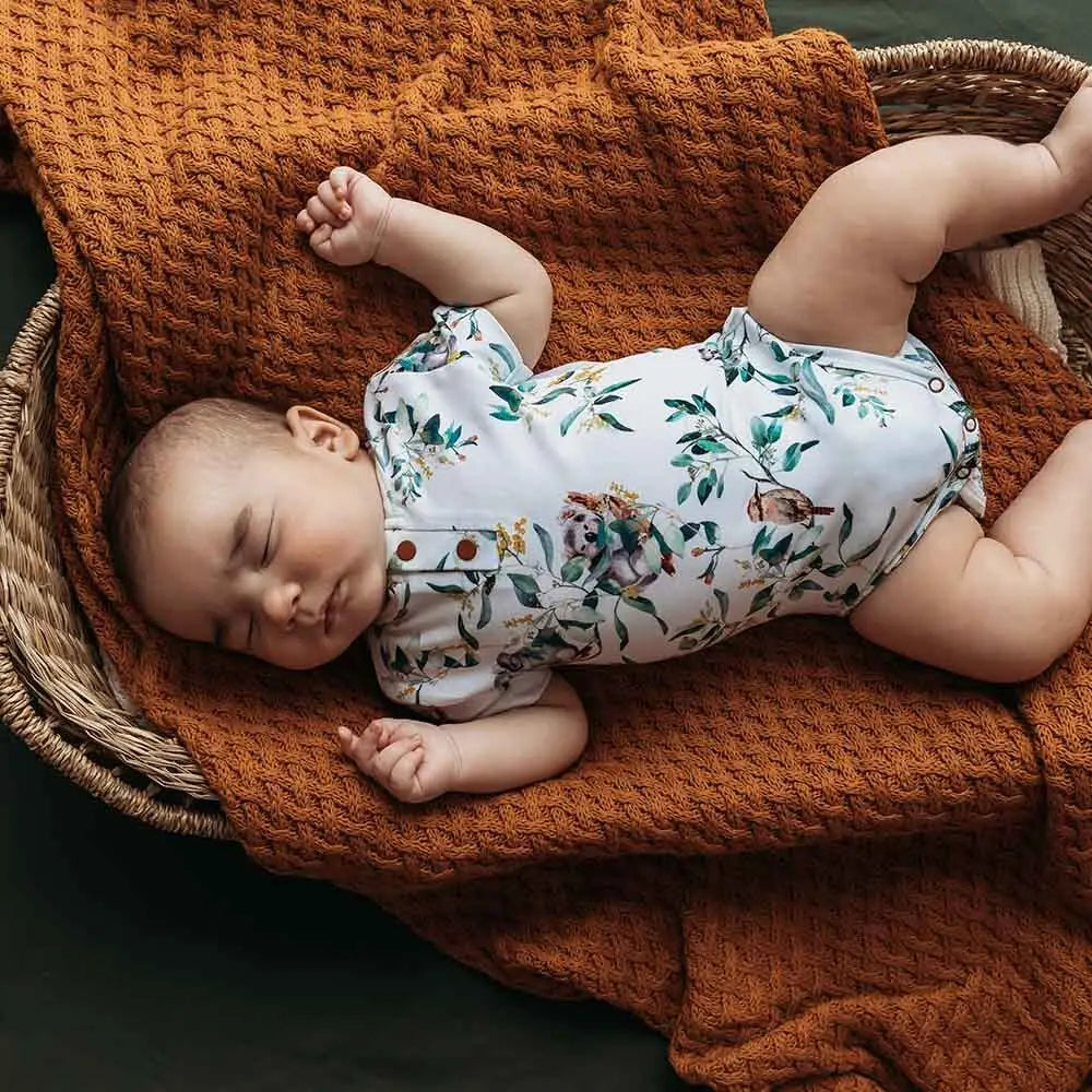 Short Sleeve Bodysuit - Eucalypt