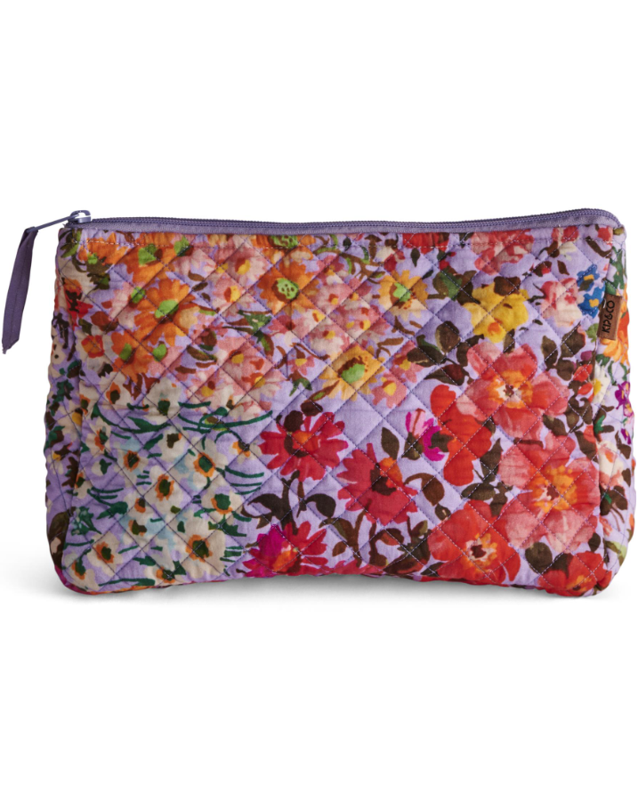 Quilted Toiletry Purse - Forever Floral Lilac