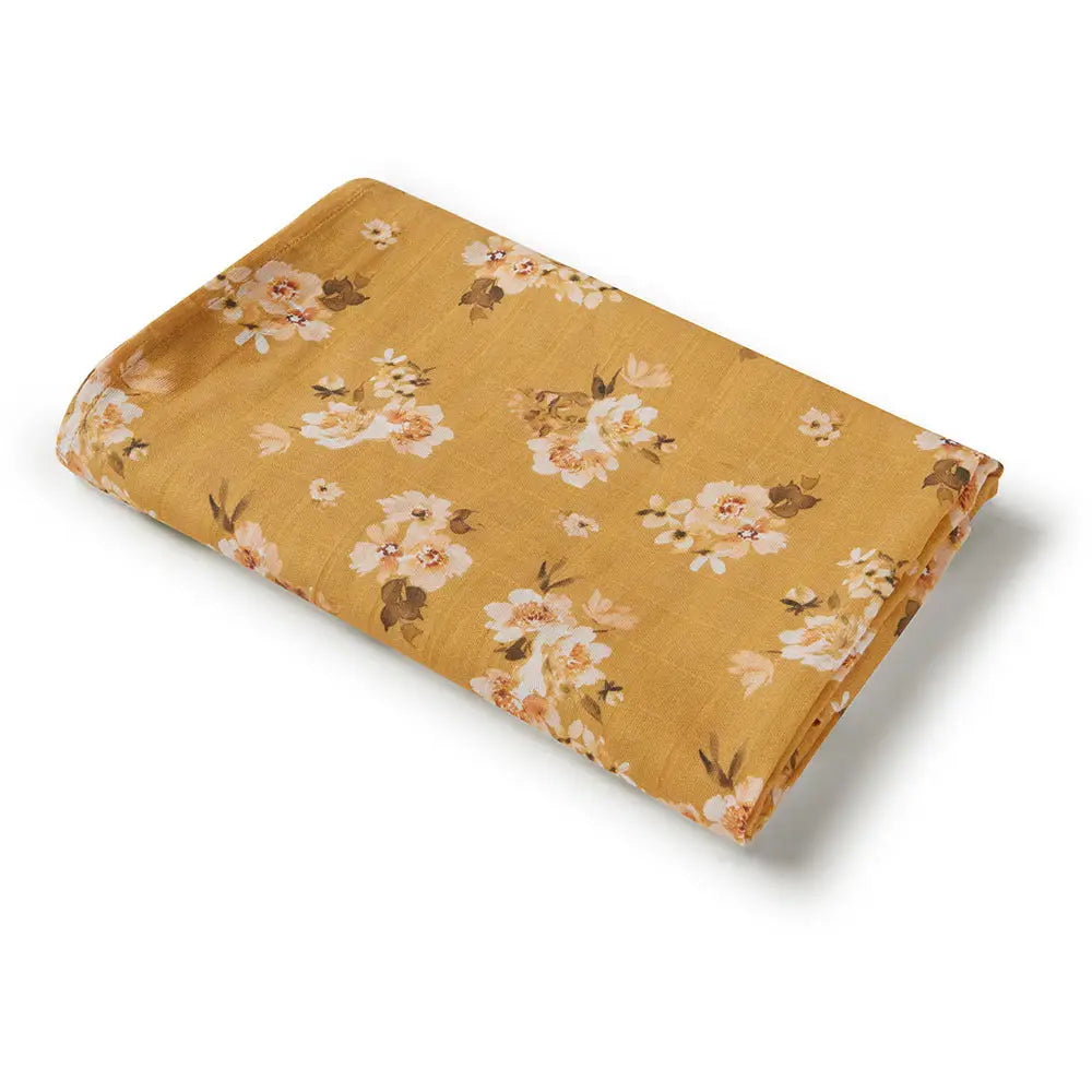 Muslin Wrap - Golden Flower