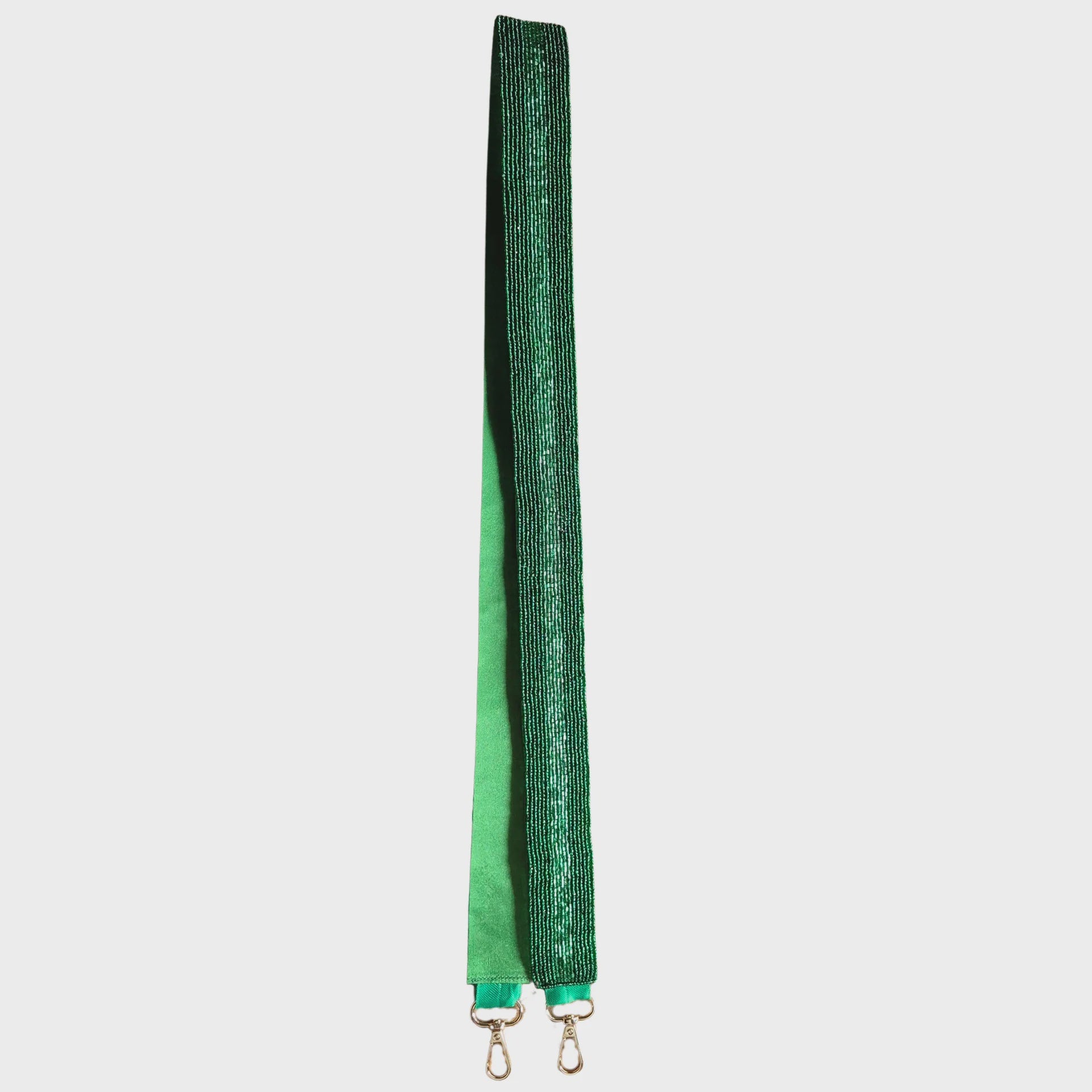 Beaded Bag Strap - Green